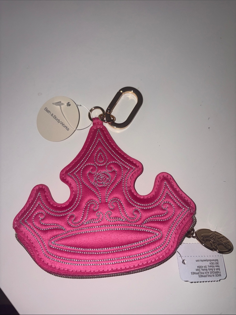 Brand New Bath & Body Works Disney Princess Aurora Crown Coinpurse/Keychain🔥